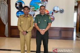 Dansubdenpom Bangka jalin silaturahmi dengan Pj Gubernur Suganda