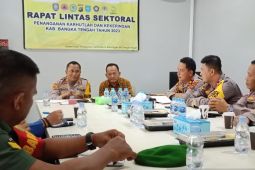 Polisi Bangka Tengah gelar rapat lintas sektoral antisipasi karhutla