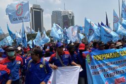 Polisi terapkan rekayasa lalu lintas saat demo buruh