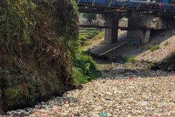 Warga Serang keluhkan bau tak sedap tumpukan sampah di Sungai Cibanten