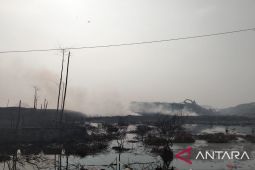 BPBD Tangerang berupaya padamkan api di TPA Jatiwaringin