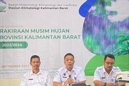 BMKG prakirakan Kalbar memasuki awal musim hujan Oktober
