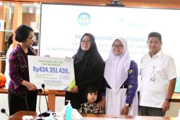 Ahli Waris PPNPN Kemendikbudristek  terima santunan dan beasiswa dari BPJS Ketenagakerjaan