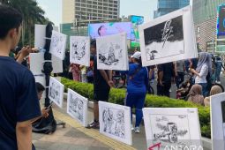 Polri selenggarakan pameran karikatur Pemilu 2024