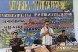 UTU Meulaboh latih pembuatan pakan bagi pelaku budidaya ikan di Aceh Singkil