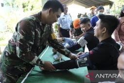 Donor darah Kodim Kubar  kumpulkan 27 kantong darah