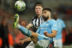 Manchester City tempel ketat Arsenal di klasemen usai bekuk Nottingham