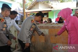 Polres Cianjur bangun sumur bor untuk warga terdampak kekeringan