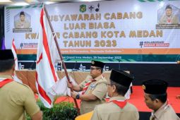 Hasil Muscalub, Topan terpilih jadi Ketua Kwarcab Pramuka Kota Medan