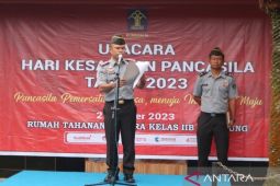 Kepala Rutan Tarutung ajak napi aktualisasikan nilai Pancasila