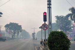 Kabut asap makin tebal selimuti Kota Banjarmasin