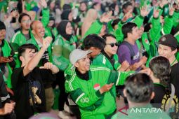 Seribu pengemudi grab meriahkan acara Hajatan di Samarinda