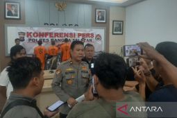 Polres Bangka Selatan tangkap lima tersangka pencurian dengan pemberatan