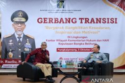 Irjen Razilu bangkitkan kesadaran, inspirasi dan motivasi "Gerbang Transisi" jajaran Kemenkumham Babel