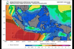 BMKG imbau masyarakat waspadai tinggi gelombang laut hingga 6 meter dua hari ke depan