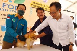 1.696 ekor hewan peliharaan di Kalbar dapatkan vaksinasi rabies gratis