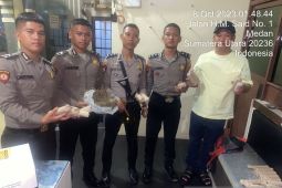 Tim Patroli Polrestabes Medan temukan 23 bungkus ganja tak bertuan