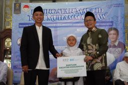 UI santuni 1.100 anak yatim asal Depok saat perayaan Maulid Nabi Muhammad