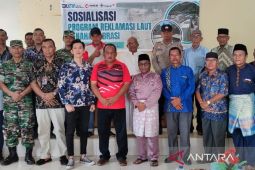 PT Timah membangun 150 meter penahan abrasi Sawang Laut