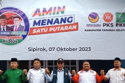 PKB, NasDem, PKS Tapsel deklarasi menangkan AMIN di Pemilu 2024