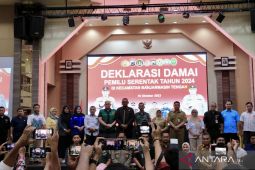 Puluhan kelurahan di Banjarmasin ikrar serentak Pemilu damai 2024