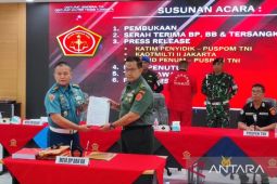 Puspom TNI serahkan berkas perkara dugaan suap di Basarnas ke Otmilti Jakarta