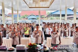 Polres Aceh Barat gelar latihan jelang Operasi Mantap Brata 2023