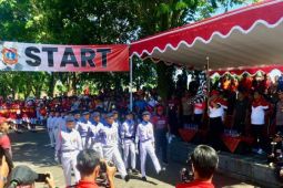 Lomba Gerak Jalan Meriahkan HUT ke-78 Kemerdekaan RI di Karangasem