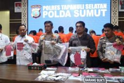 Polres Tapsel tangkap 27 pelaku penyalahguna sabu dan ganja dalam sebulan