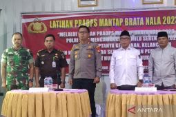Polres Mukomuko gelar latihan pra operasi pengamanan pemilu