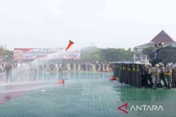 Polres Bekasi menggelar simulasi amankan Pemilu 2024