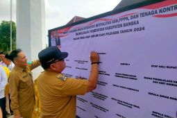 ASN di Kabupaten Bangka menandatangani sikap netral berpolitik