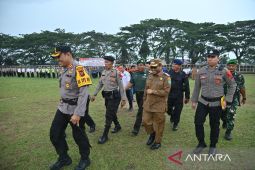 Polres Padangsidimpuan gelar pasukan operasi mantap toba pengamanan pemilu 2024