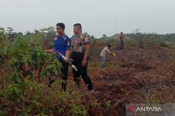 Damkar Mukomuko bantu padamkan kebakaran lahan gambut