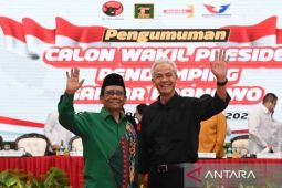 Massa gelar aksi dukung Ganjar-Mahfud di Kantor DPP PDI Perjuangan