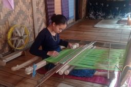 Kain tenun Badui dipamerkan pada pameran Asta Karya Nusa Pesona