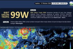Waspadai gelombang tinggi dan kebakaran hutan  yang dipicu pengaruh siklon 99W