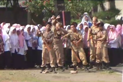 Santri Tebuireng drama kolosal peringati Hari Santri 2023