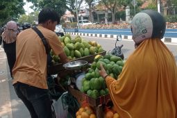 Sejumlah pedagang buah musiman di Lebak raup keuntungan
