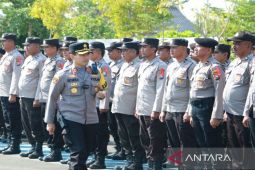 Polres Sumenep siagakan puluhan personel di KPU dan Bawaslu