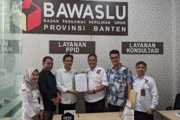 Komisi Informasi kunjungi Bawaslu Banten terkait keterbukaan informasi publik