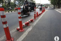 Mata kucing di jalur sepeda lebih estetik dan mudah dirawat