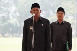 Walau diguyur hujan peringatan Sumpah Pemuda di Langkat tetap dilaksanakan
