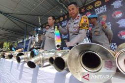 Polres Garut sita 1.011 knalpot bising hasil razia