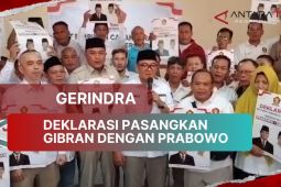 Gerindra deklarasikan pasangan Prabowo-Gibran
