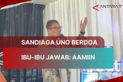 Sandiaga Uno berdoa, ibu-ibu jawab: aamiin