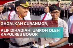 Gagalkan curanmor, Alif dihadiahi umroh oleh Kapolres Bogor