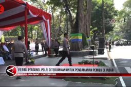 19 ribu personel Polri diterjunkan untuk pengamanan Pemilu di Jabar