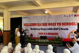 Millenials KAI sosialisasikan perkeretaapian ke siswa SMAN 2 Madiun