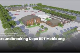 Peletakan batu pertama depo Pinang Baris-Amplas BRT Mebidang tahun ini